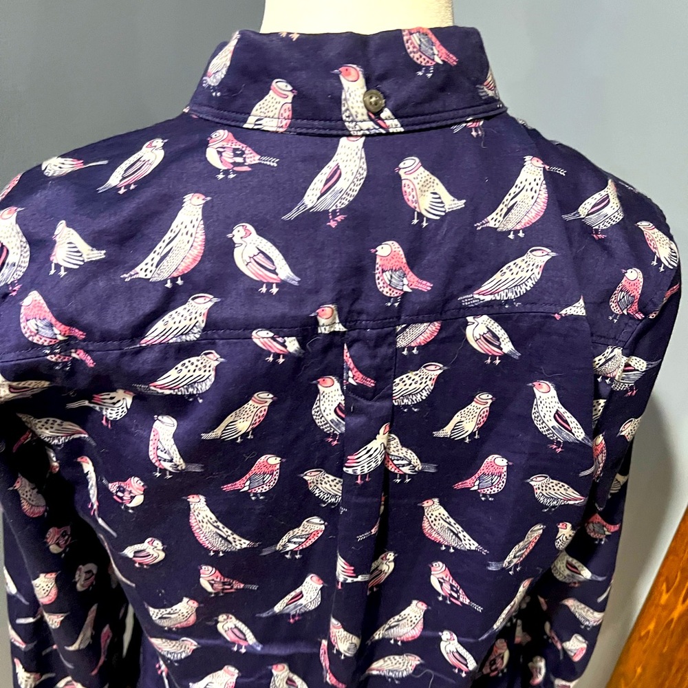 Gap bird blouse navy